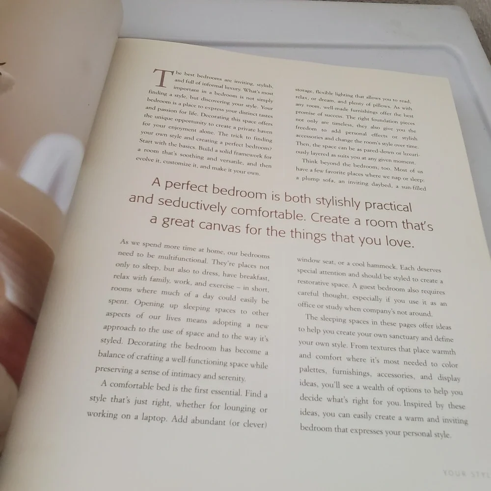 Pottery Barn Bedrooms Hardcover Book 2003 Home Decor Interior Design Ideas